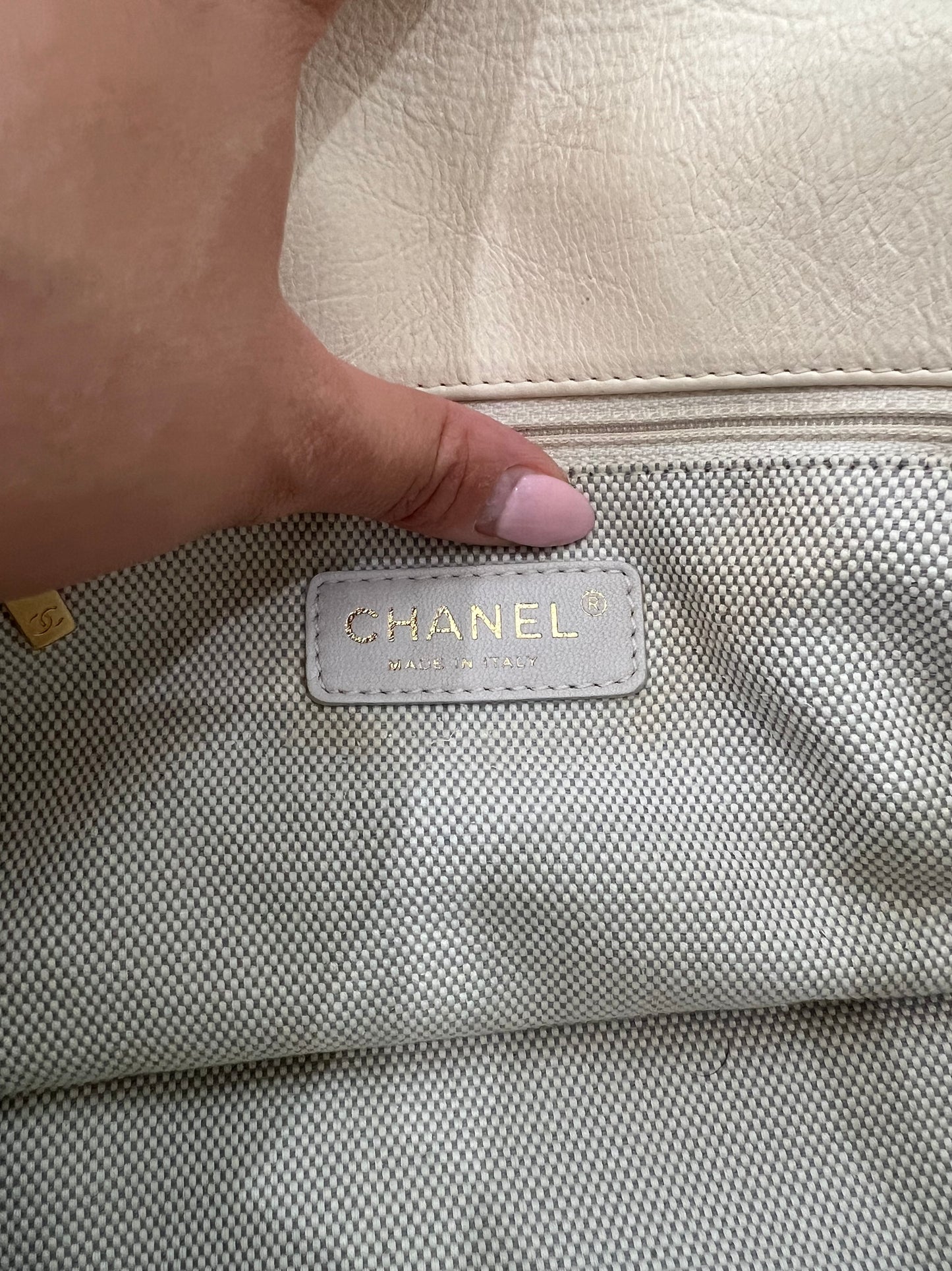Vintage Chanel Quilted Chain Single Flap Bag