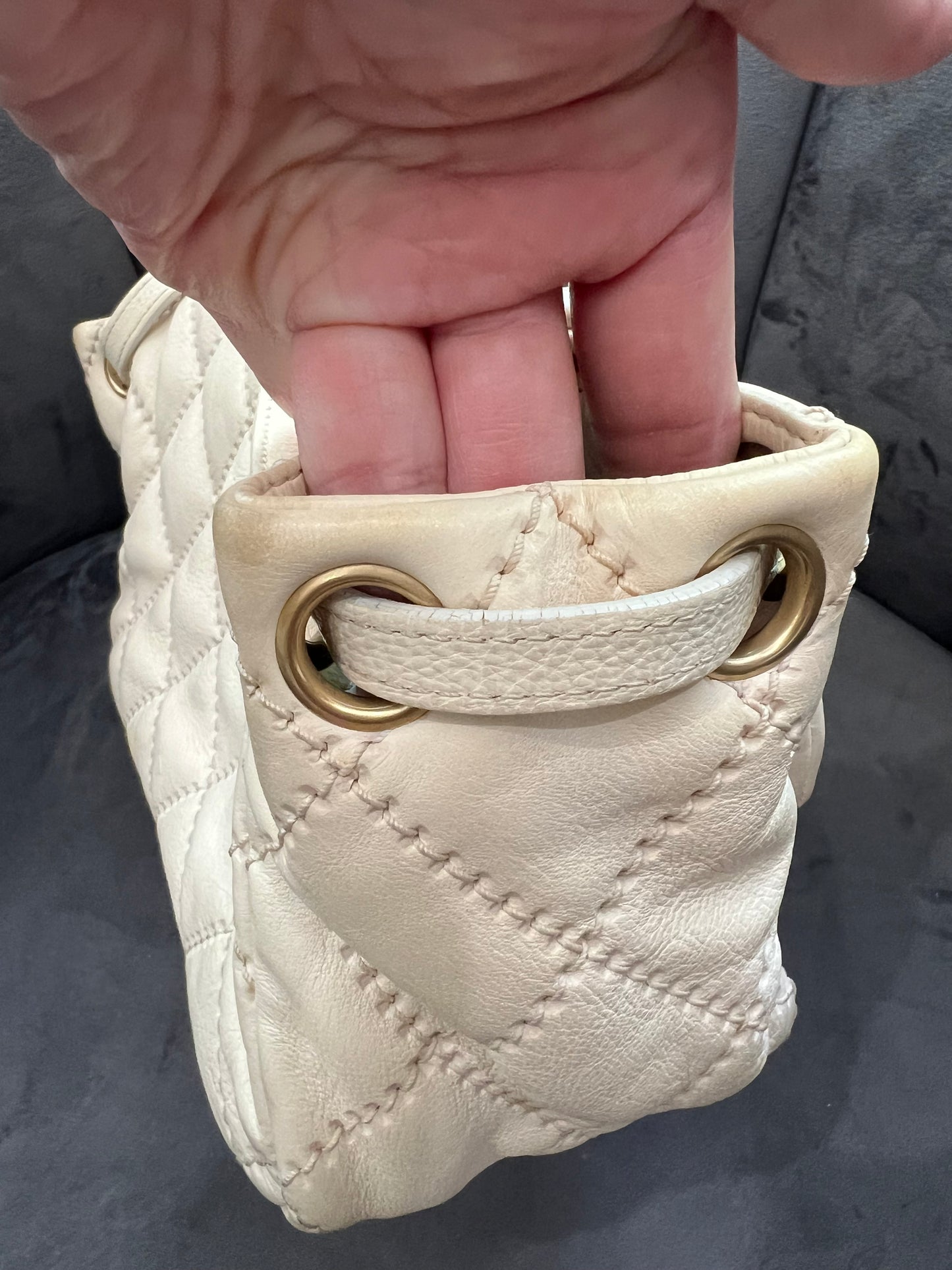 Vintage Chanel Quilted Chain Single Flap Bag