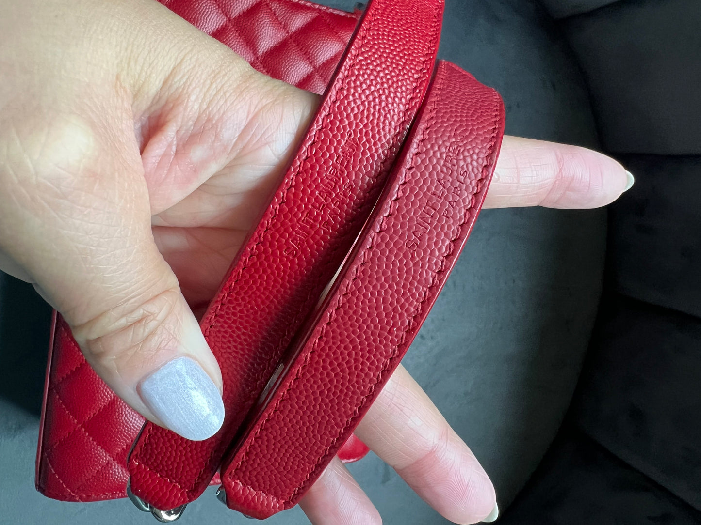 Saint Laurent TriQuilt Monogram Shoulder Bag