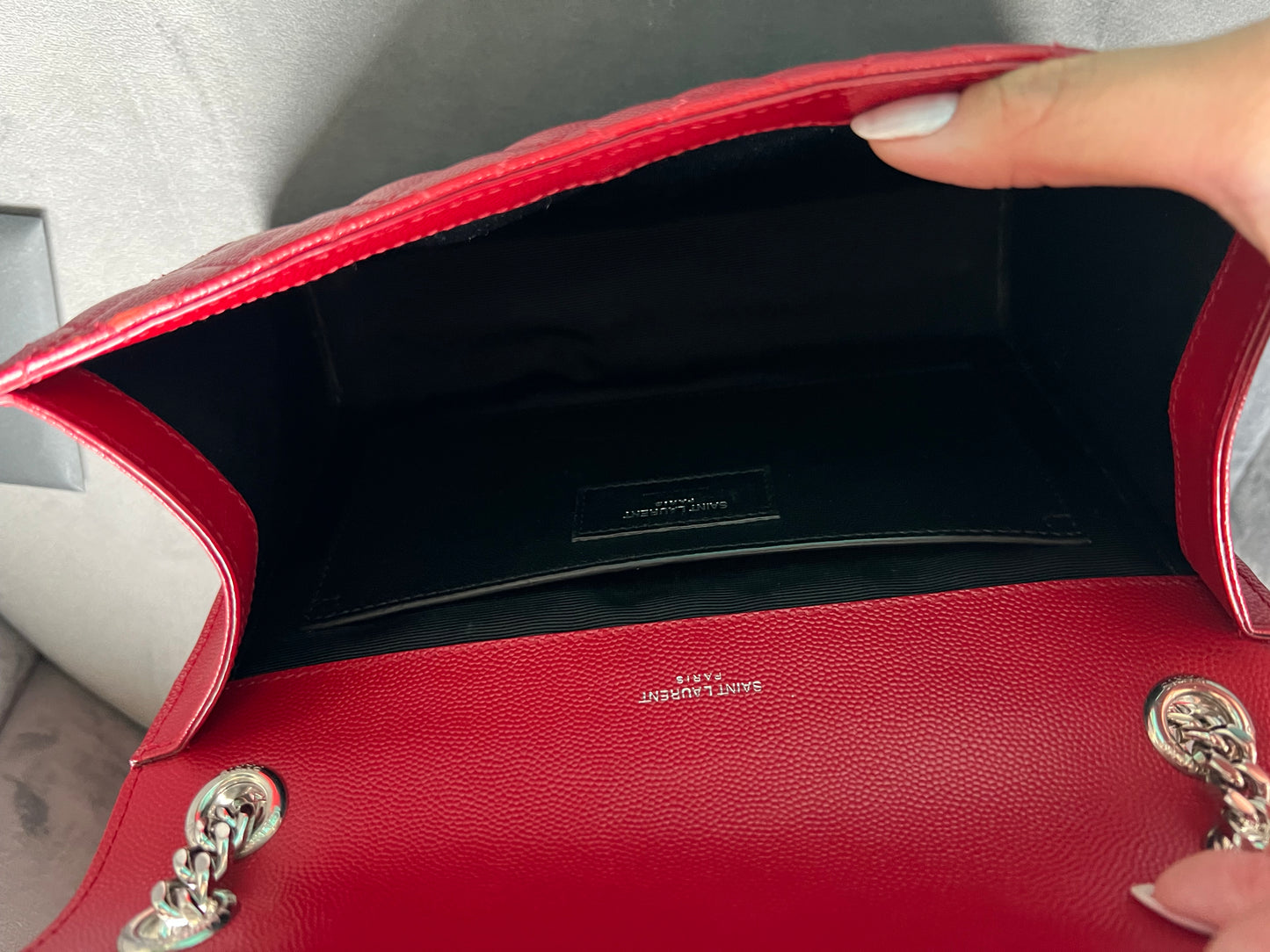 Saint Laurent TriQuilt Monogram Shoulder Bag