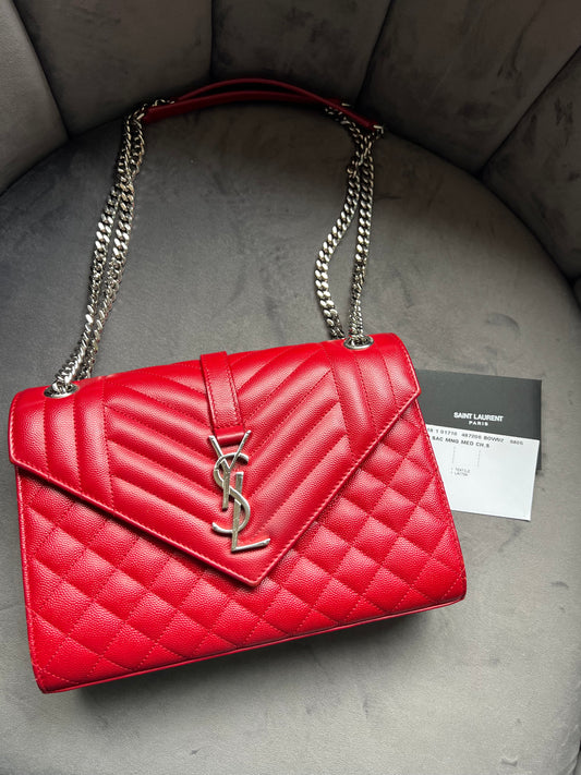 Saint Laurent TriQuilt Monogram Shoulder Bag