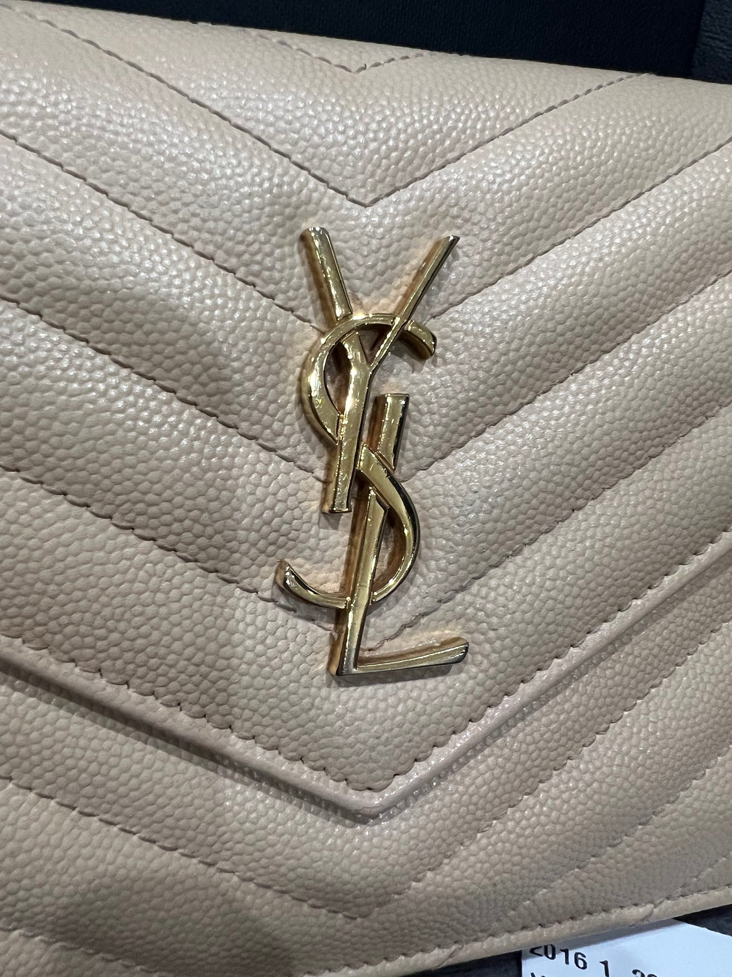 YSL Cassandre envelope flap wallet on chain