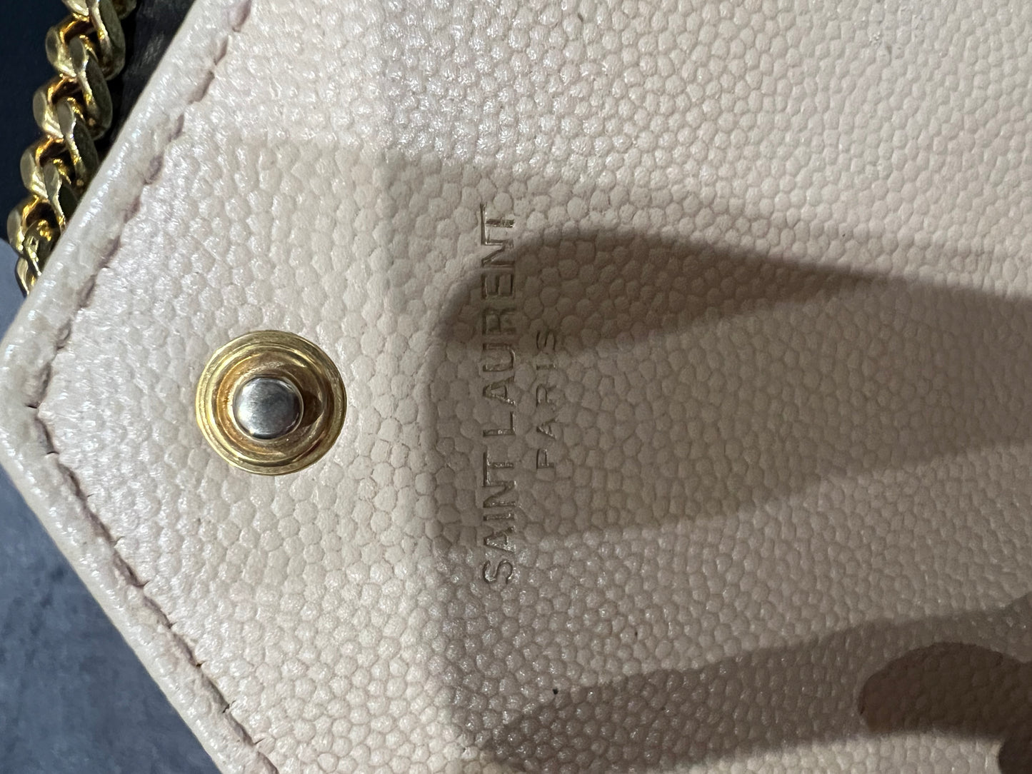 YSL Cassandre envelope flap wallet on chain