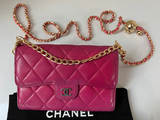 Chanel matelasse pink WOC
