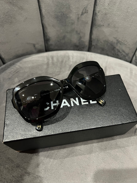 Chanel Pearl Sunglasses 5132-H Black