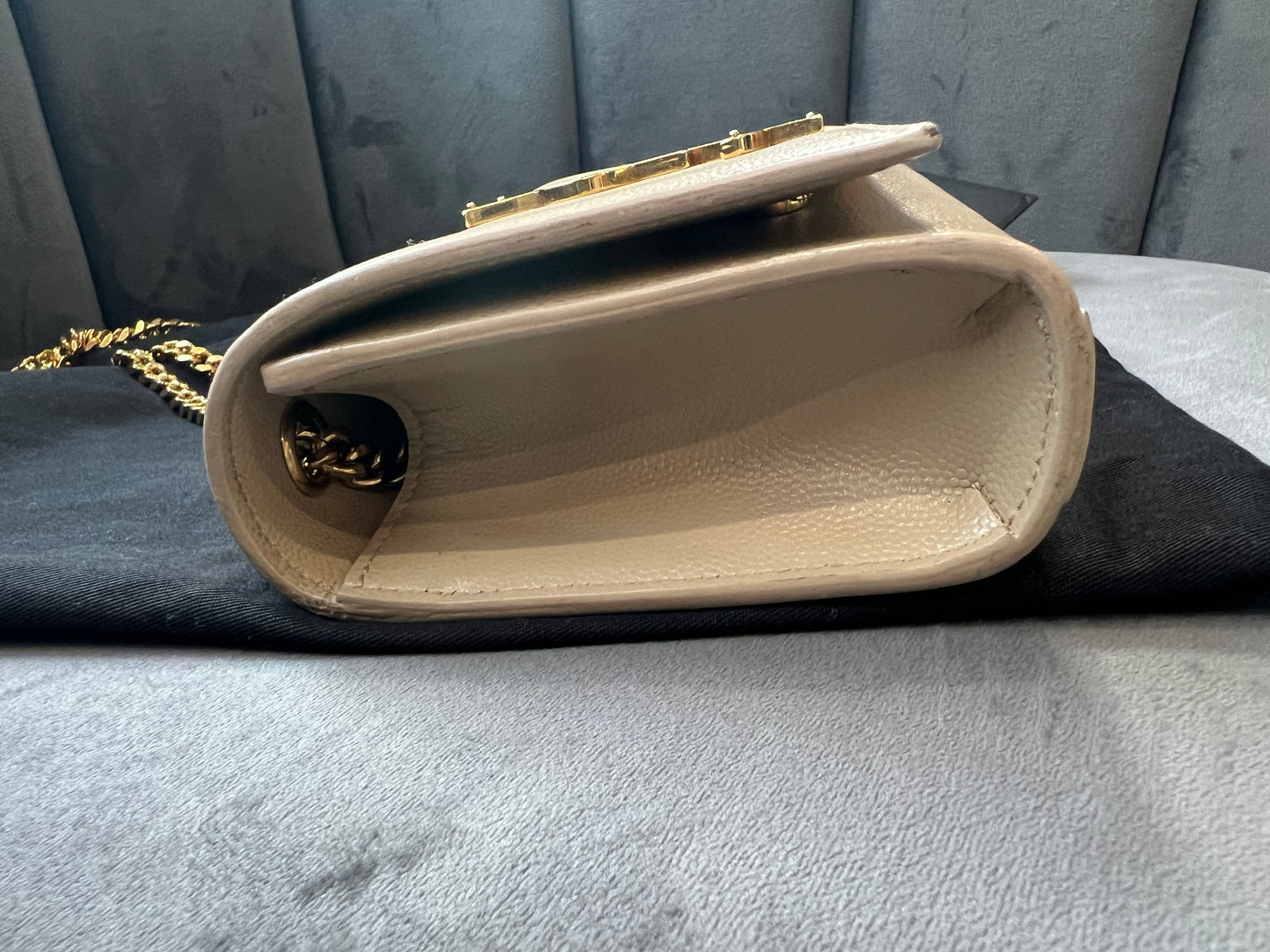 Yves Saint Laurent Kate beige small crossbody