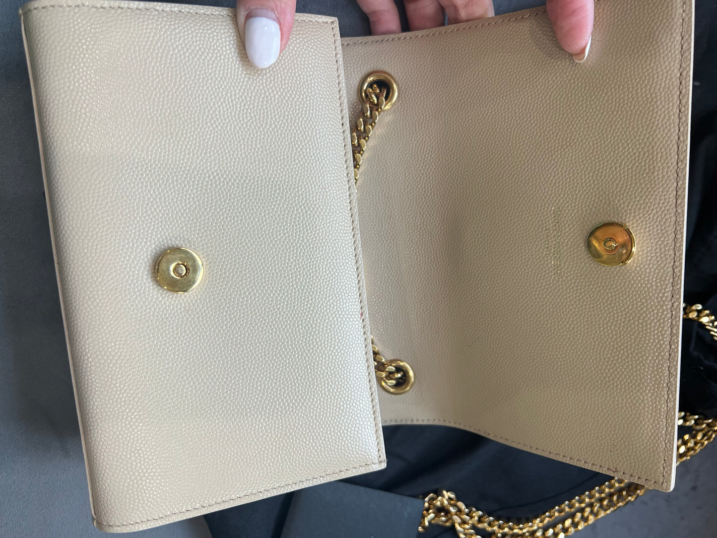 Yves Saint Laurent Kate beige small crossbody