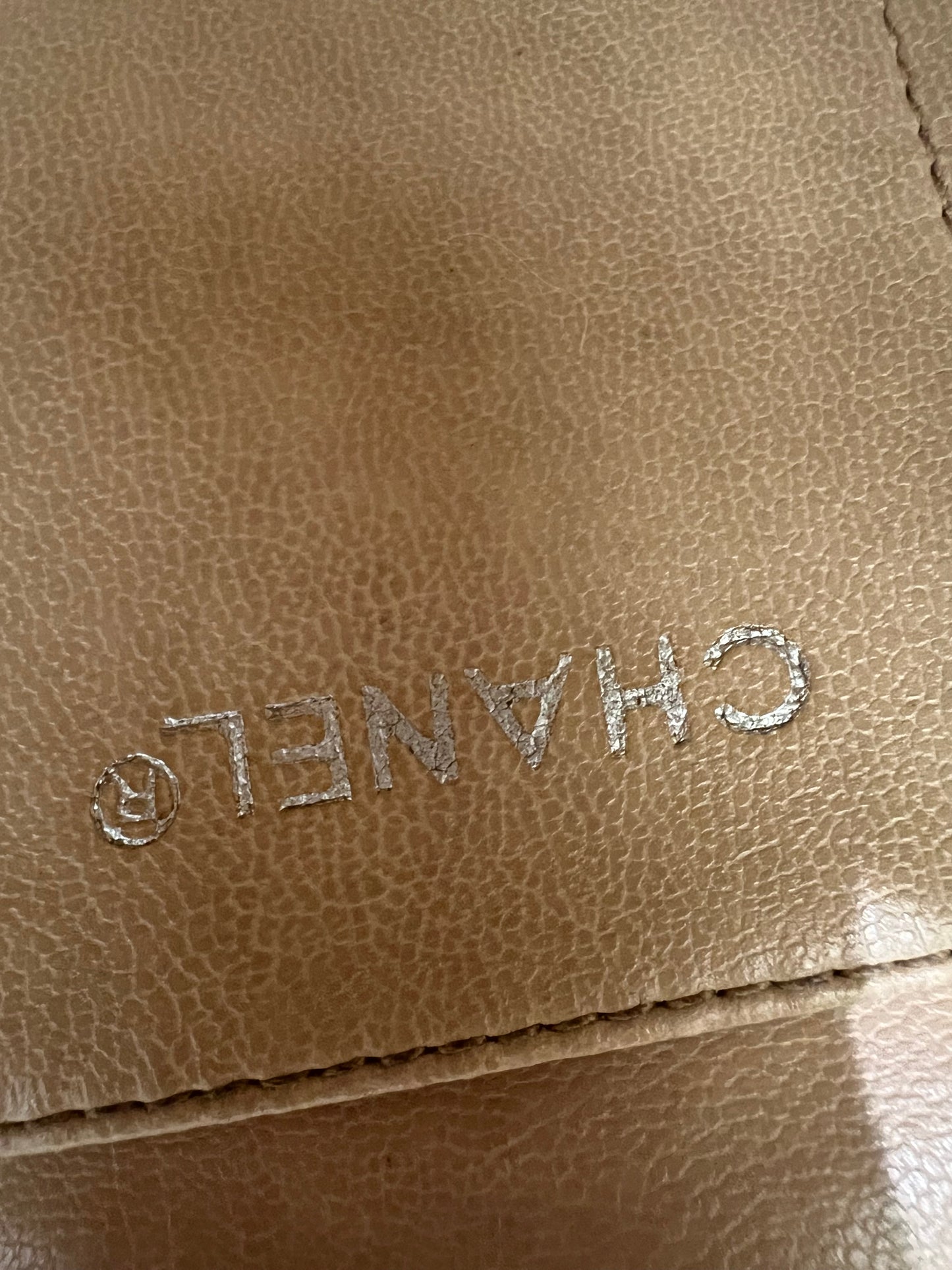 Vintage Chanel Quilted Shopping Tote Bag