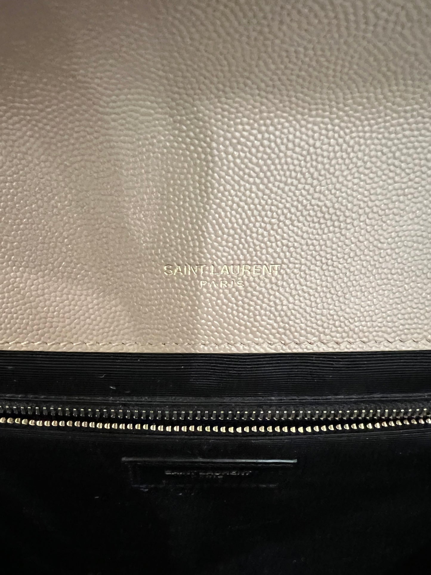 Saint Laurent Classic Monogram Envelope Satchel Mixed Matelasse Leather Large