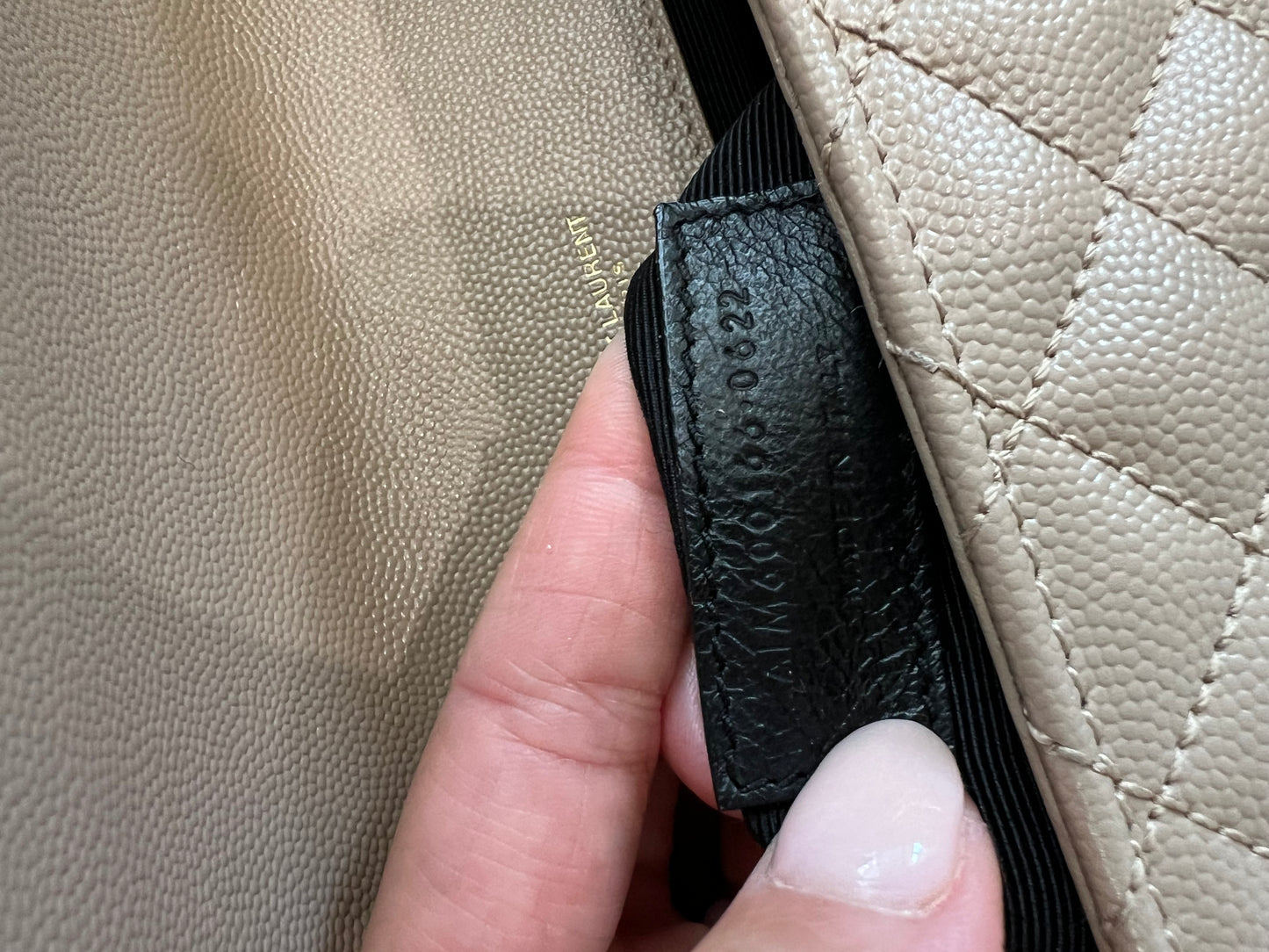 Saint Laurent Classic Monogram Envelope Satchel Mixed Matelasse Leather Large