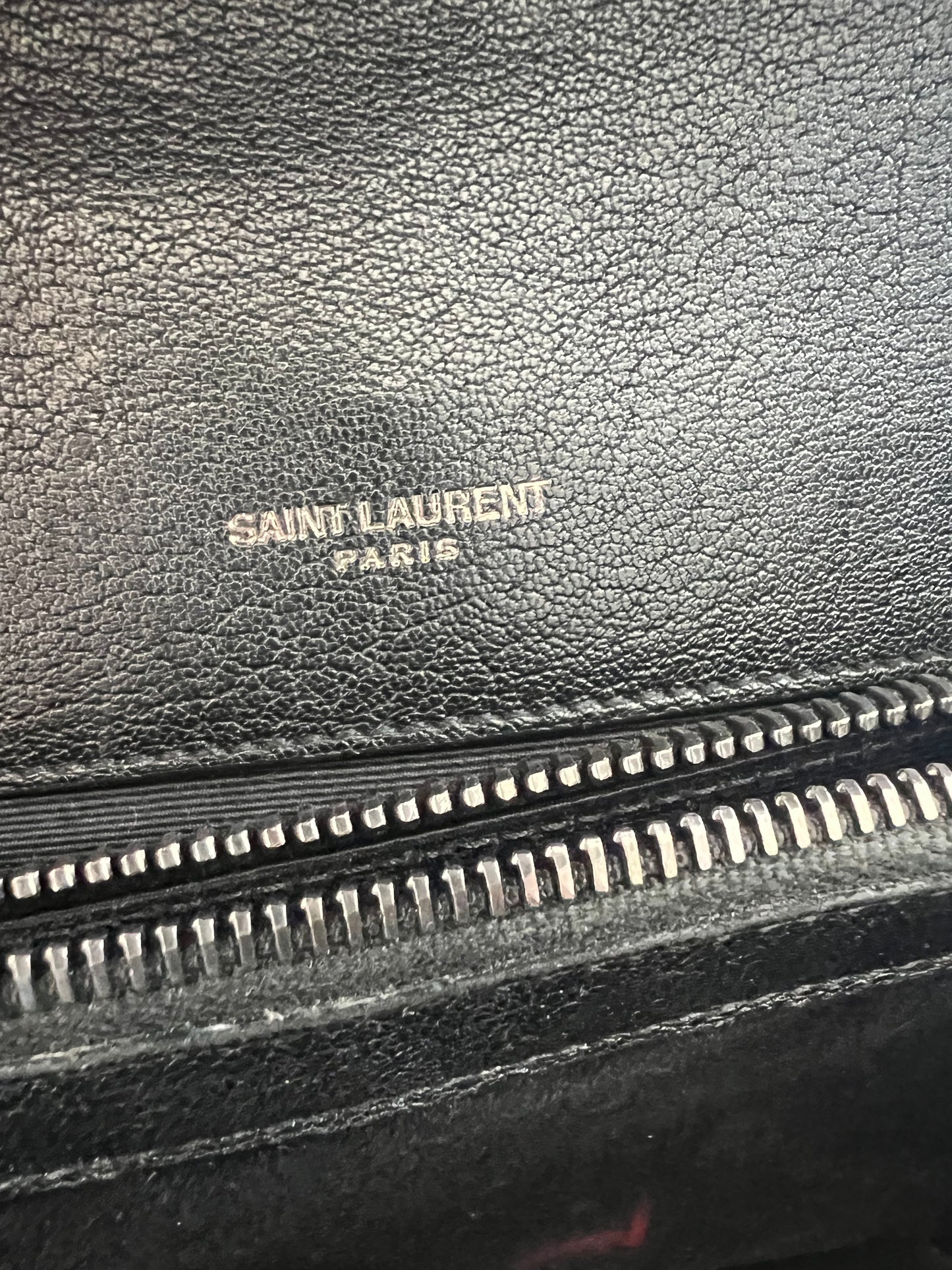 YSL Medium Quilted College Bag Black