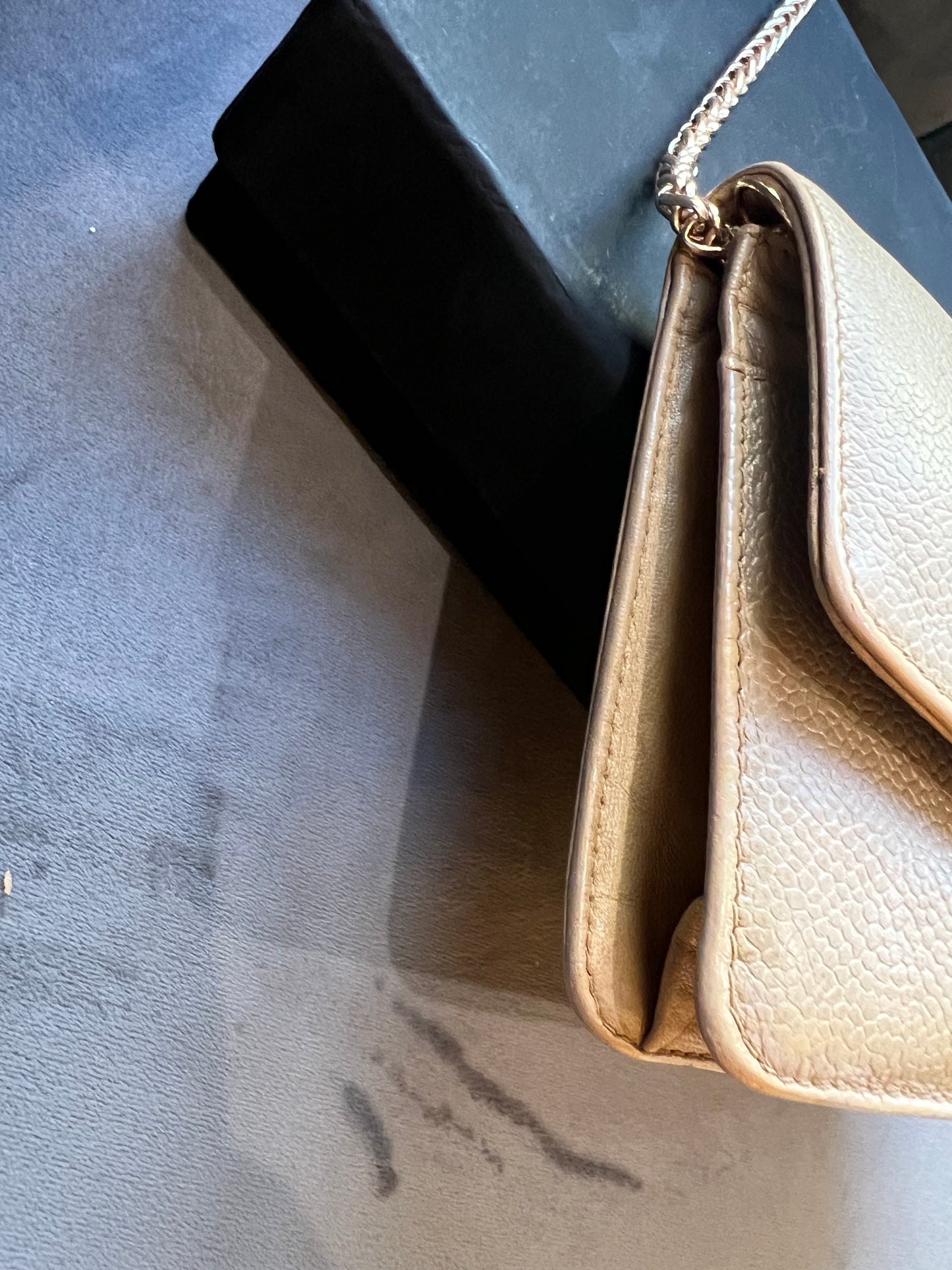Chanel caviar timeless CC WOC 24k gold hardware