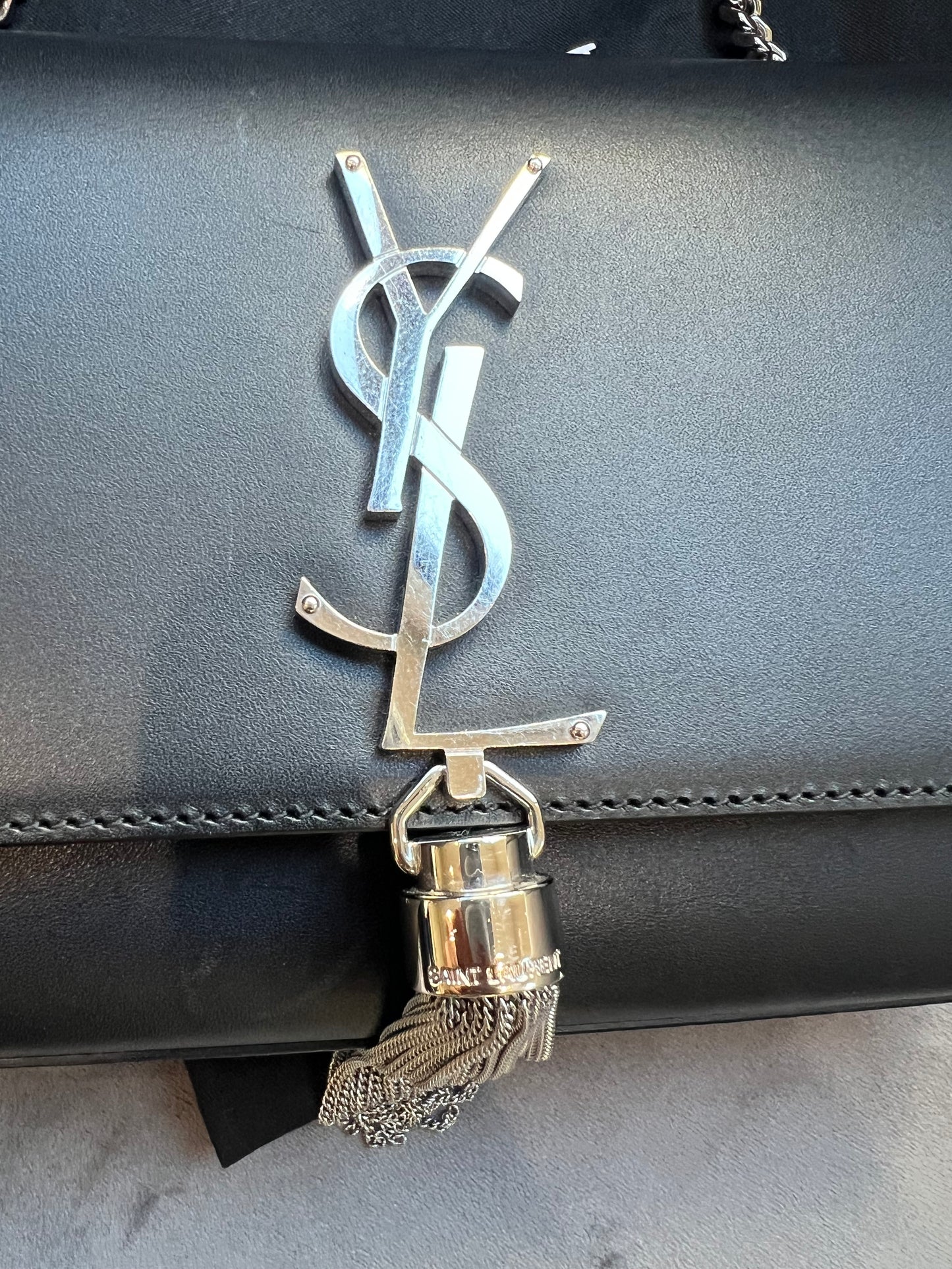 Yves Saint Laurent Classic Monogram Kate Tassel Bag