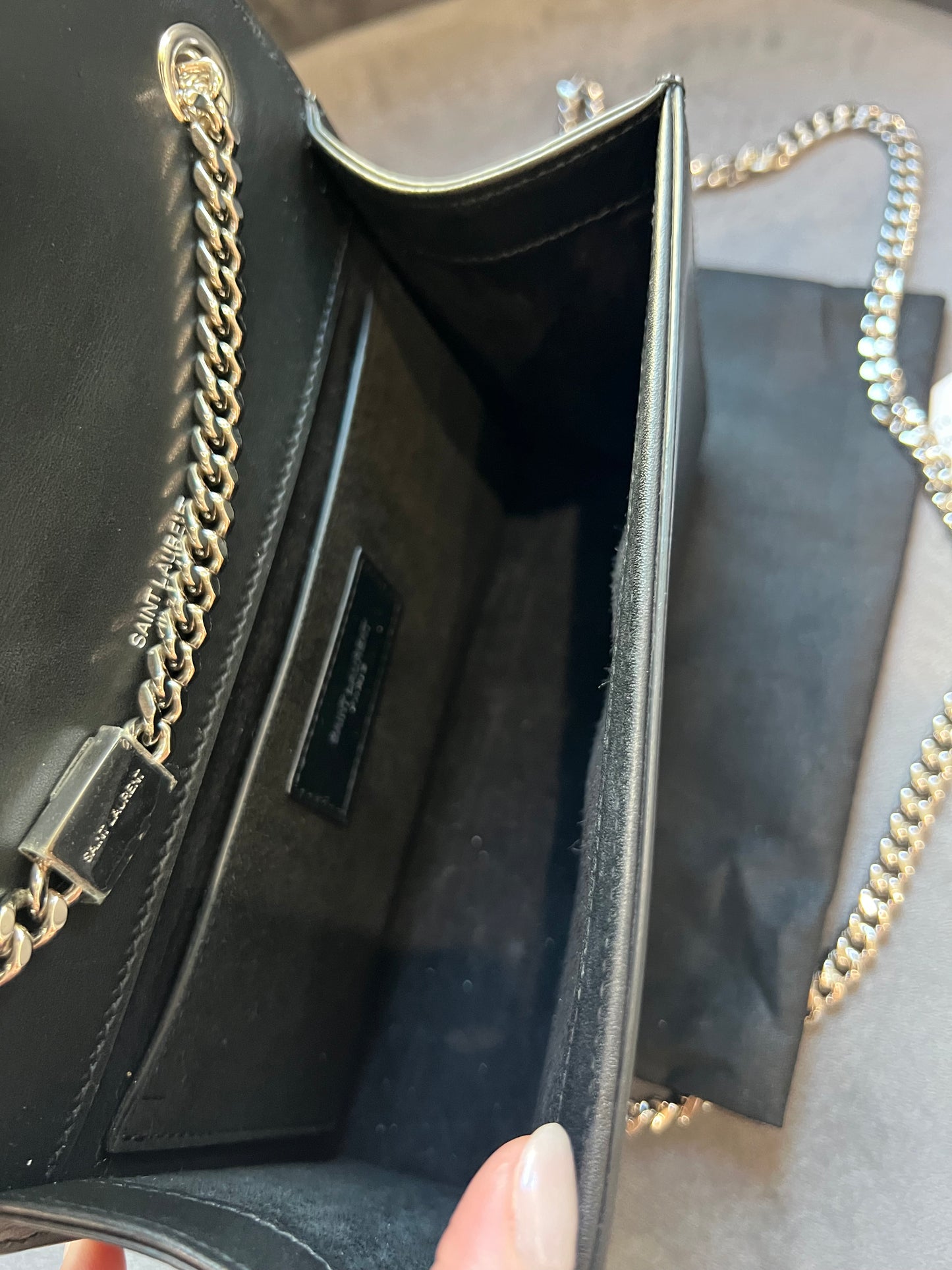 Yves Saint Laurent Classic Monogram Kate Tassel Bag