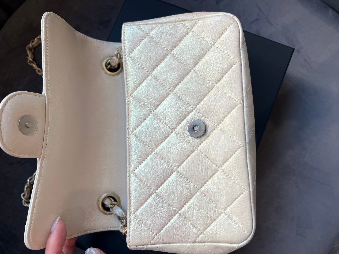 Chanel Mother of Pearl Mini Flap Bag