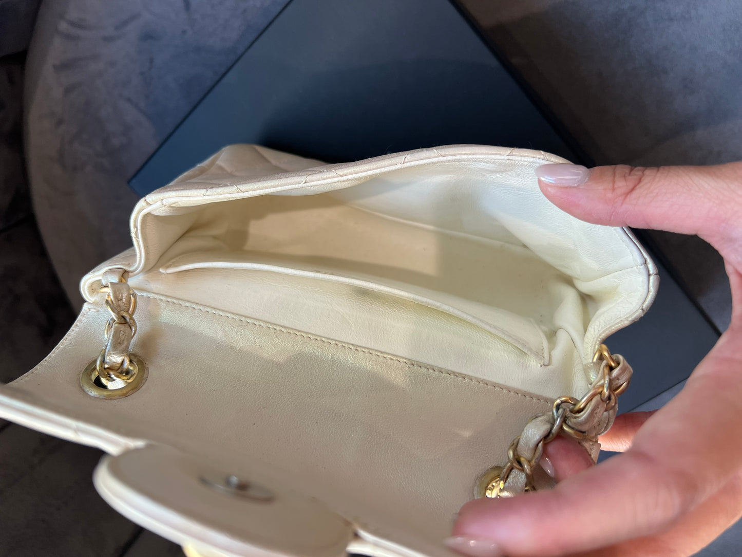 Chanel Mother of Pearl Mini Flap Bag